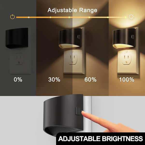 YANSUN Plug-in Night Light w/ Dusk-to-Dawn Sensor, 3000K