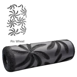 9 in. Pin Wheel Textured Foam Roller Cover