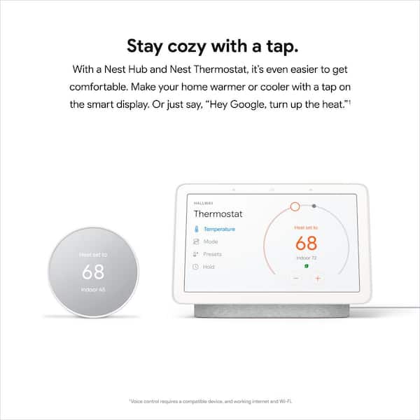 Google Nest Thermostat Snow