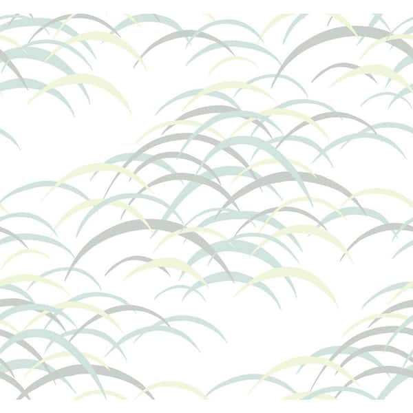 A-Street Prints Kasia Sea Green Blue Abstract Matte Paper Non-Pasted Wallpaper