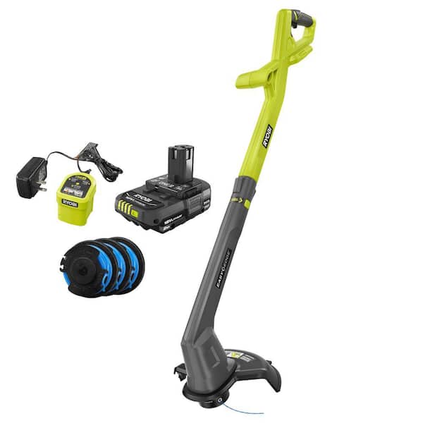 RYOBI ONE+ 18V 10 in. Cordless Battery String Trimmer/Edger 2.0 Ah