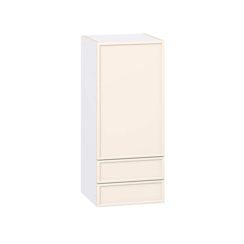 Fairview 15 in. W x 14 in. D x 35 in. H Assembled Slim Shaker Wall Kitchen Cabinet in Washed Linen with 2-Drawers price history on PriceWatchPro