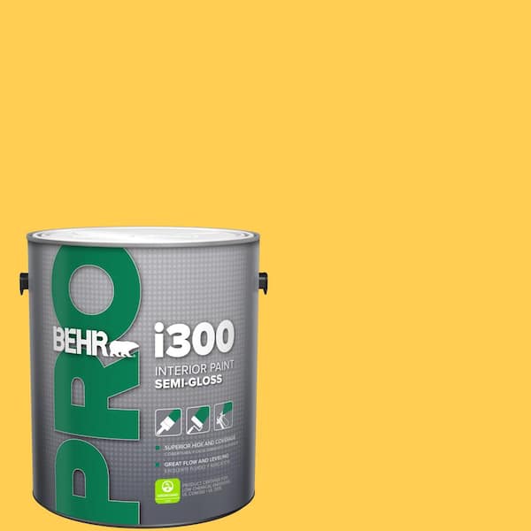 1 gal. #T16-05 Canary Diamond Semi-Gloss Interior Paint