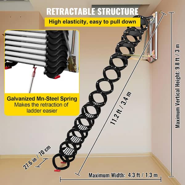 Folding attic stairs home depot discount