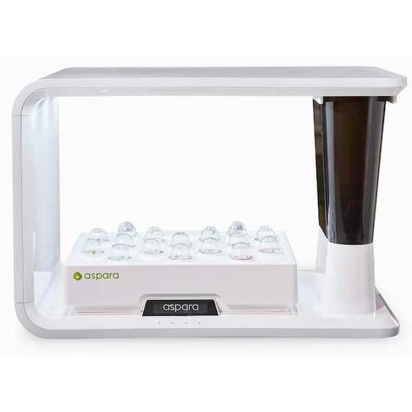 aspara 16 Hole White Removable Reservoir Hydroponic Grower
