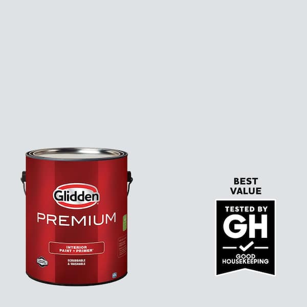 Glidden Premium 1 gal. PPG1165-1 January Dawn Semi-Gloss Interior Latex Paint