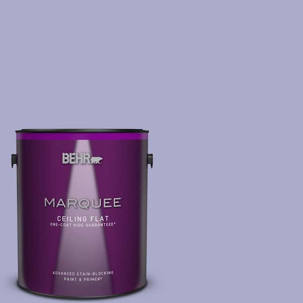 BEHR MARQUEE 1 gal. #M550-4 Wisteria Blue One-Coat Hide Ceiling Flat Interior Paint & Primer