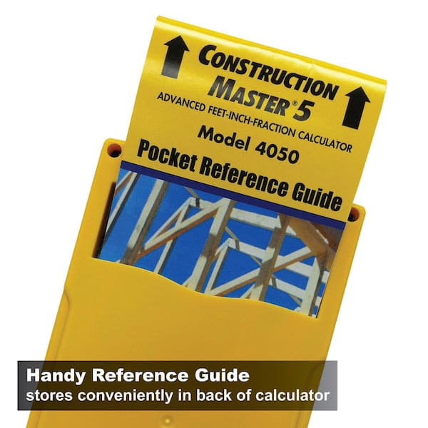 Calculated Industries Construction Master 5 Calculator 4050 - The