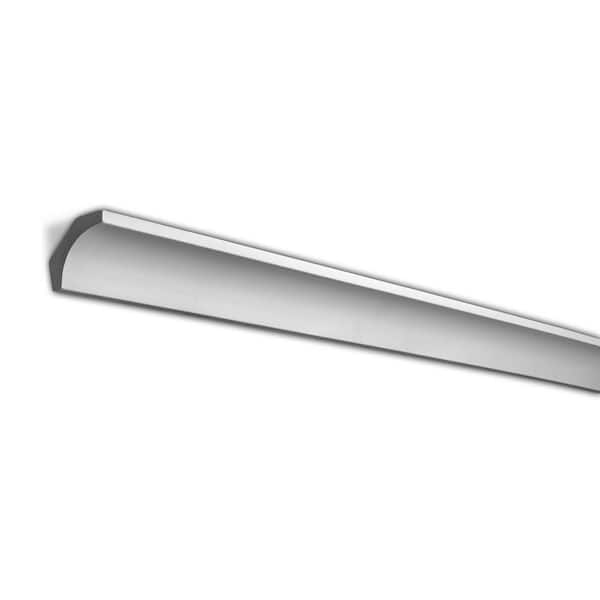 American Pro Decor 1-7/8 in. x 2 in. x 94-1/2 in. Plain Polyurethane Crown Moulding Pro Pack 55 LF (7-Pack)