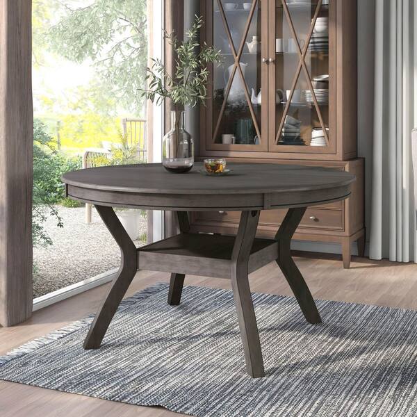 Harrisburg Tobey Compact Round Dining Set - Grey 5-Piece Set