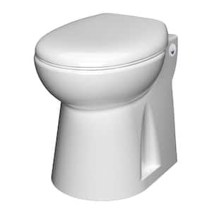 SaniCompact 4C 1-Piece 1.28/1 GPF Dual Flush Elongated Toilet in White with Built-In 1/2 HP 115-Volt Macerator Pump