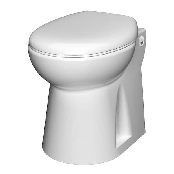 Saniflo SaniCompact 4C 1-Piece 1.28/1 GPF Dual Flush Elongated Toilet in White with Built-In 1/2 HP 115-Volt Macerator Pump