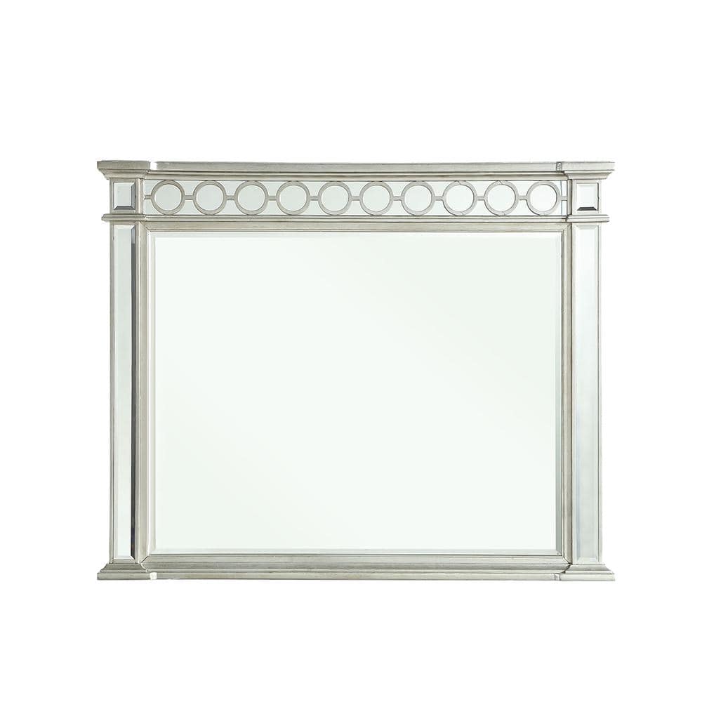 Varian Silver Rectangular Wood Dresser Mirror