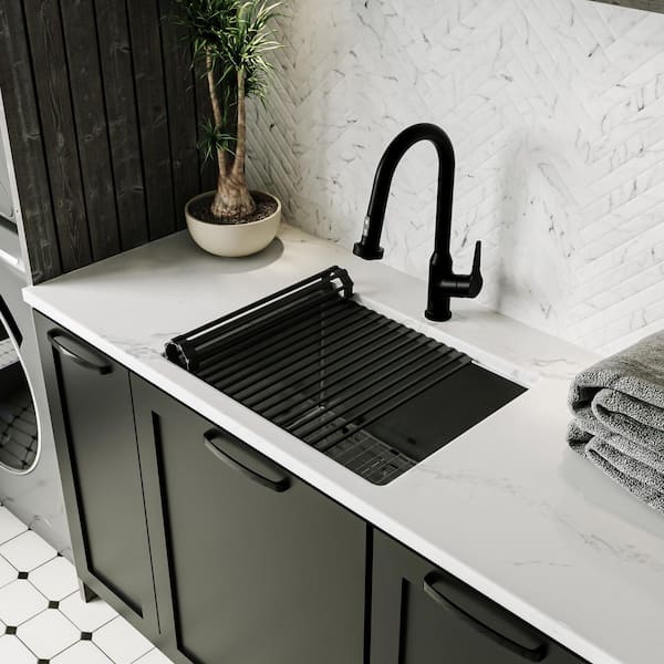 Fusion Workstation Undermount 23 in. x 18 in. Stainless Steel Single Bowl Kitchen Sink