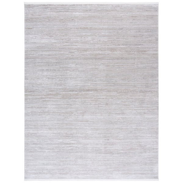 Platinum 9 ft. x 12 ft. Beige/Ivory Solid Color Distressed Area Rug