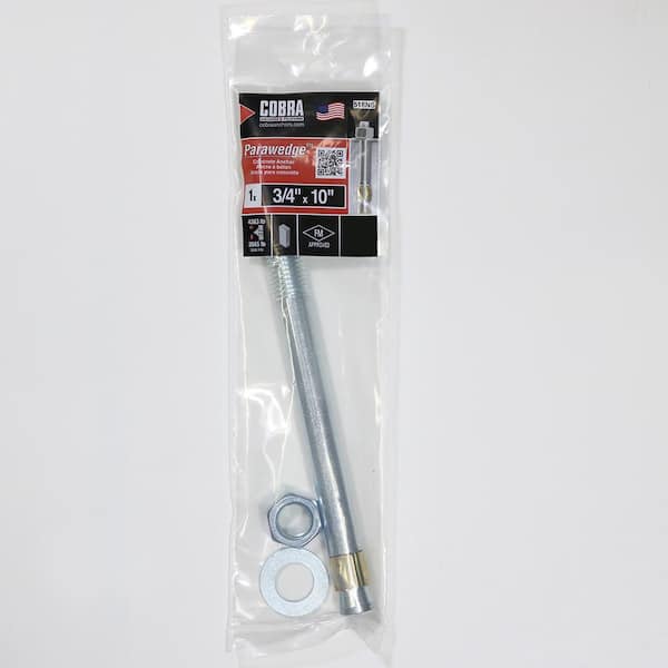 Cobra Anchors 3/4 in. x 10 in. Parawedge Anchor (1-Pack)