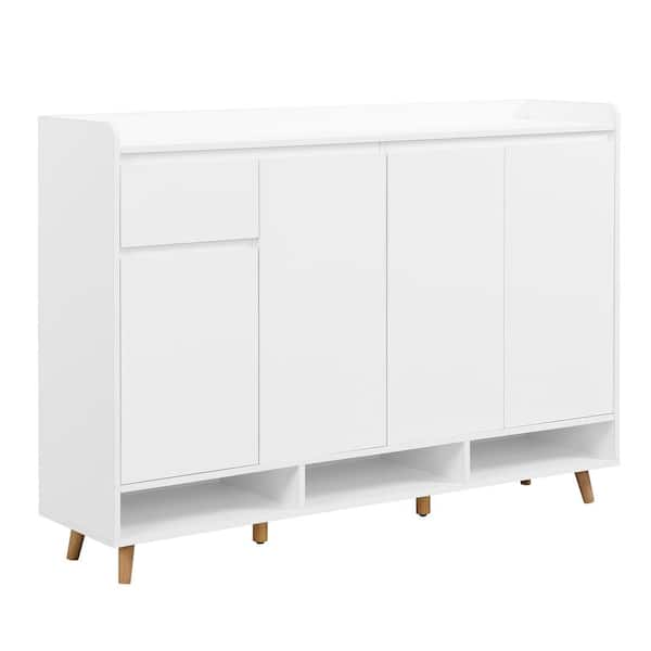 Clihome 16.5-in W x 32-in H Mdf Black Freestanding Utility Storage Cabinet
