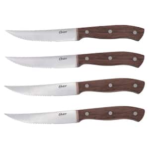 Whitmore 4.5 in. Stainless Steel Full Tang Steak Knife (Set of 4) with Mango Wood Handles