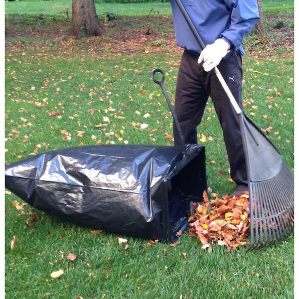 Leaf Bag Holder Plastic Liner Stand Yard 55 Gallon Trash Garbage Lawn  Garden