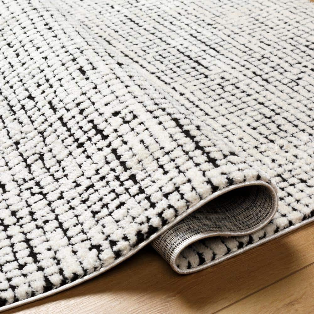 Freud Black 8 ft. x 10 ft. Abstract Indoor Area Rug - thumbnail 4