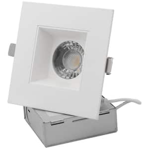 4 in. Selectable CCT New Construction 75-Watt Equivalent Square Integrated LED Recessed Lighting Kit