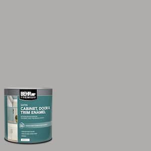 1 qt. #N520-3 Flannel Gray Satin Enamel Interior/Exterior Cabinet, Door & Trim Paint