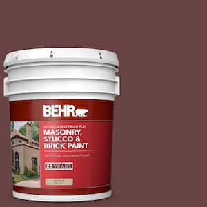 5 gal. #MQ1-14 Twinberry Flat Masonry, Stucco and Brick Interior/Exterior Paint