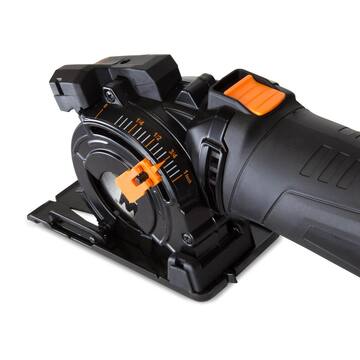 4.2 Amp 3-3/8 in. Plunge Cut Compact Circular Saw with Laser, Carrying Case, and 3-Blades
