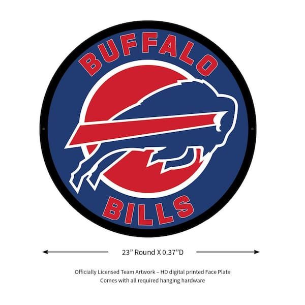 Evergreen Buffalo Bills Round LED Wall Décor One-Size