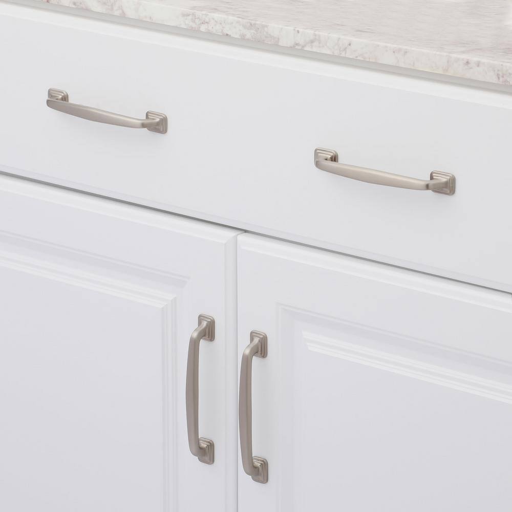 Satin Nickel 6-inch Brushed Cup Pull with Mounting Hardware