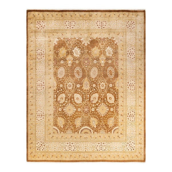 Solo Rugs Mogul One-of-a-Kind Traditional Yellow 8 ft. 3 in. x 10 ft. 7 in. Oriental Area Rug