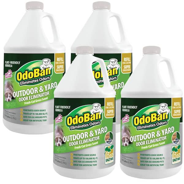 OdoBan 1 Gal. Outdoor and Yard Odor Eliminator Refill (4-Pack)