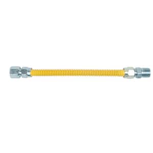 ProCoat 1/2 in. FIP x 1/2 in. MIP x 18 in. Stainless Steel Gas Connector 1/2 in. O.D. (93,100 BTU)