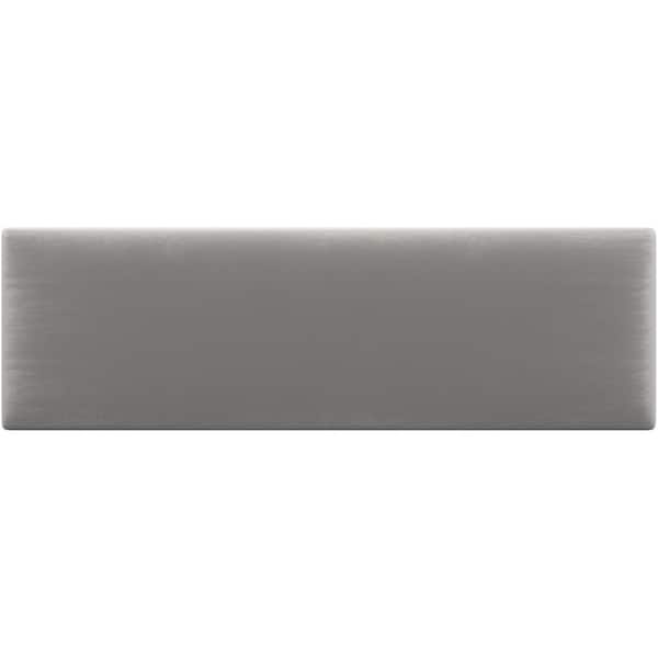 VANT Plush Velvet Platinum Grey Twin-King Upholstered Headboards/Accent Wall Panels