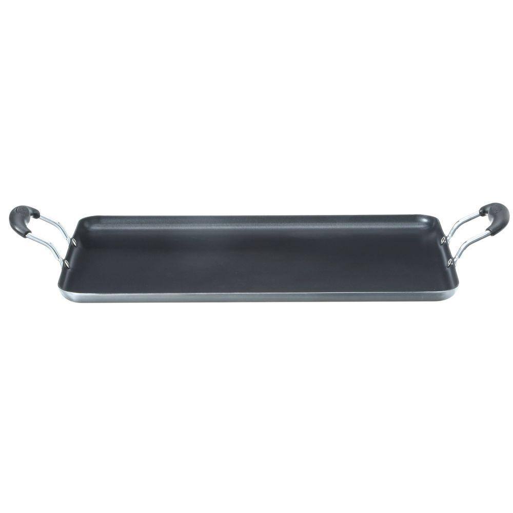 Home & Garden IMUSA 18" Double Burner Non Stick Black Griddle Comal