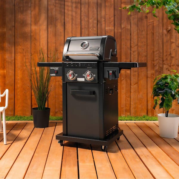 Coleman Revolution 2-Burner Gas BBQ Grill in Black with 440 sq. in