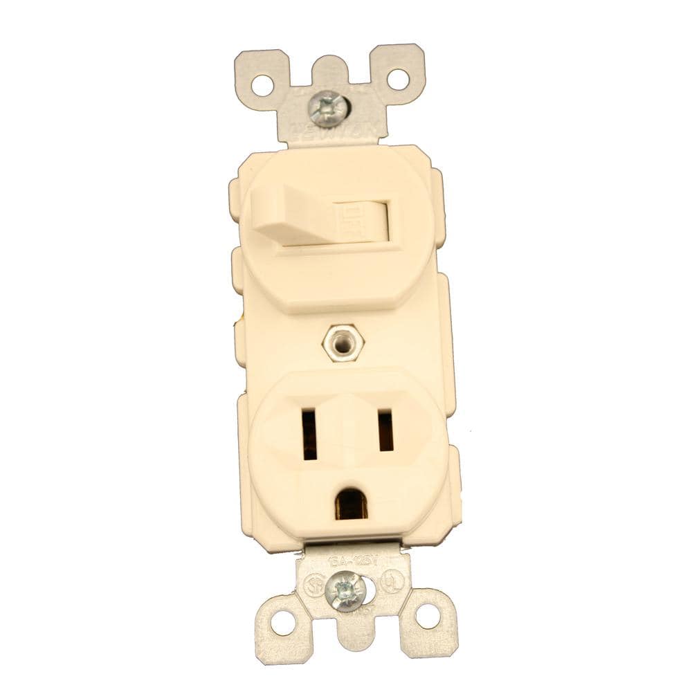 UPC 078477274880 product image for 15 Amp Commercial Grade Combination Single Pole Toggle Switch and Receptacle, Li | upcitemdb.com