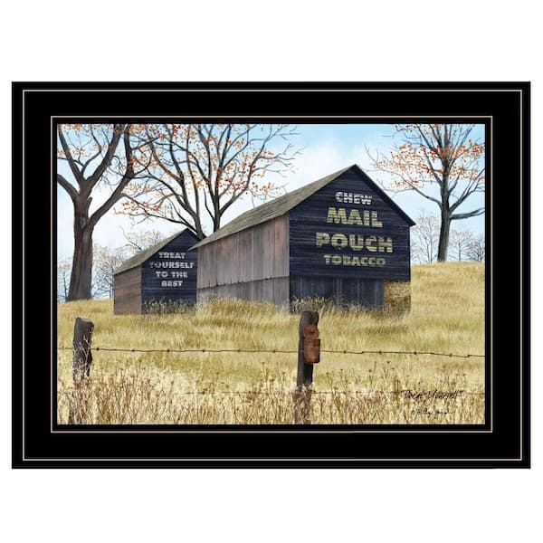 HomeRoots Charlie Treat Yourself Mail Pouch Barn 1-Piece Framed Wall Art 15 in. x 19 in.