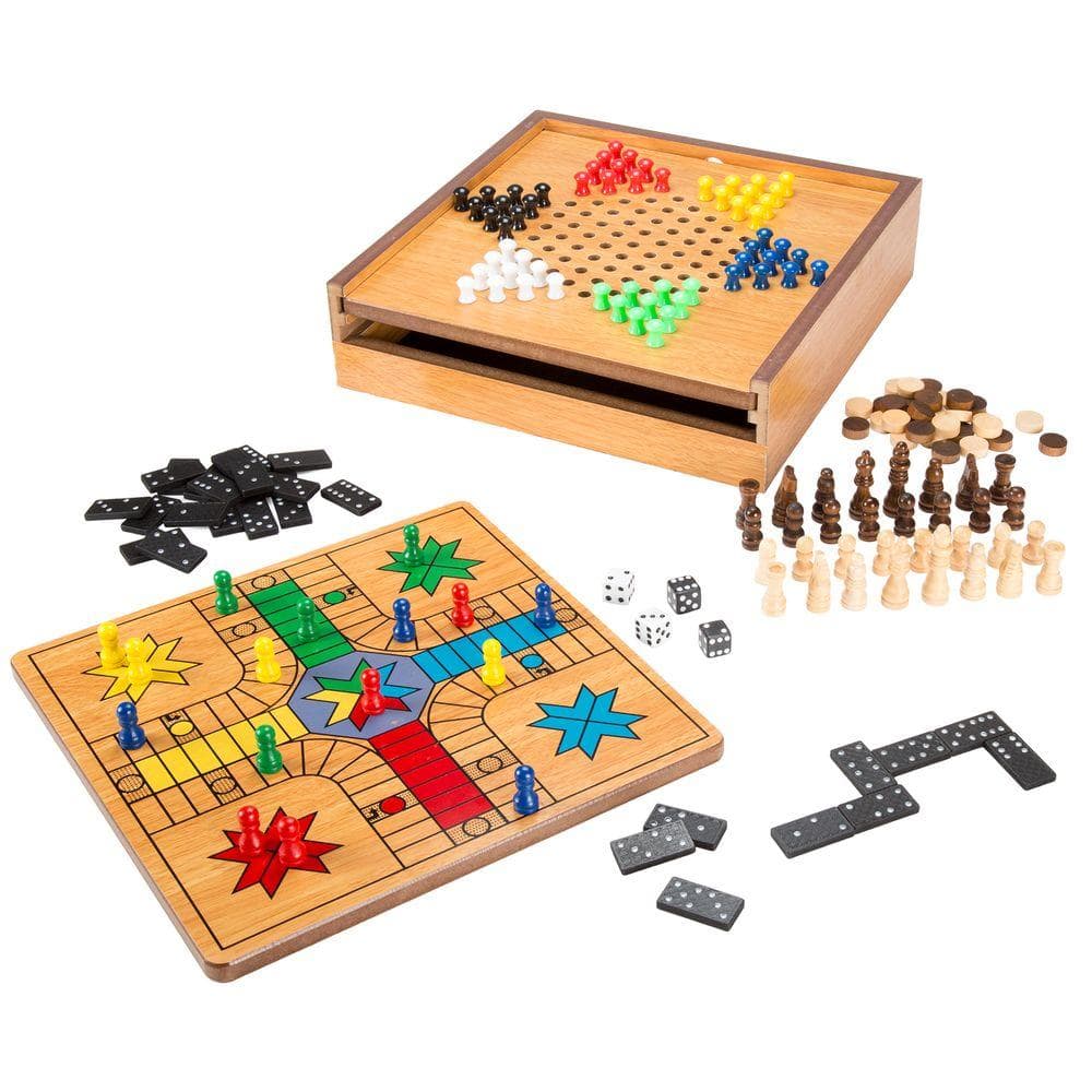 10 in 1 Board Games Collection for Kids - Chess, Checkers, Chinese  Checkers, and More