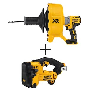 20V MAX Cordless Brushless Drain Snake and Cordless Threaded Rod Cutter