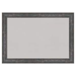 Angled Metallic Rainbow Wood Framed Grey Corkboard 27 in. x 19 in. Bulletin Board Memo Board