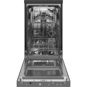 18 in. Stainless Steel Portable Dishwasher with Sanitize Cycle and 52 dBA