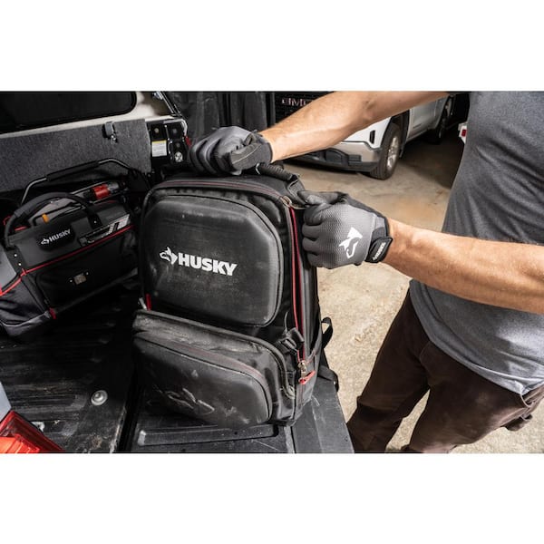 Husky 3 Tool Bag Combo Set -12 inch 15 Inch and 18 inch Bags Water