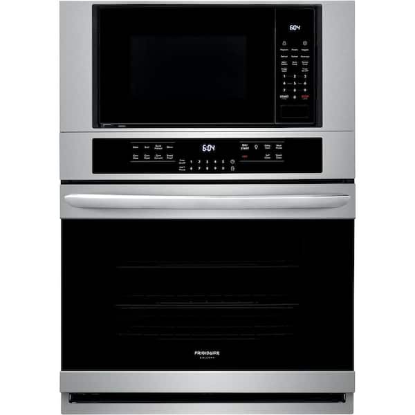FRIGIDAIRE GALLERY 30 in. Electric True Convection Wall Oven with Built-In Microwave in Stainless Steel