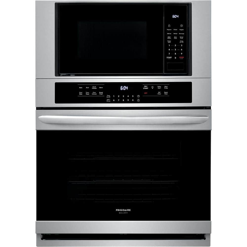 Gallery 30 in. Electric True Convection Wall Oven with Built-In Microwave in Stainless Steel