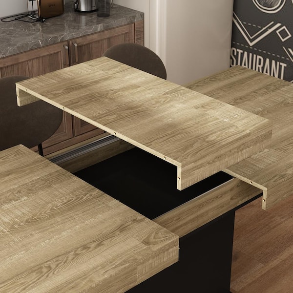 木製座卓 濃い茶色 1350-750-350 Solid Wood Table Top