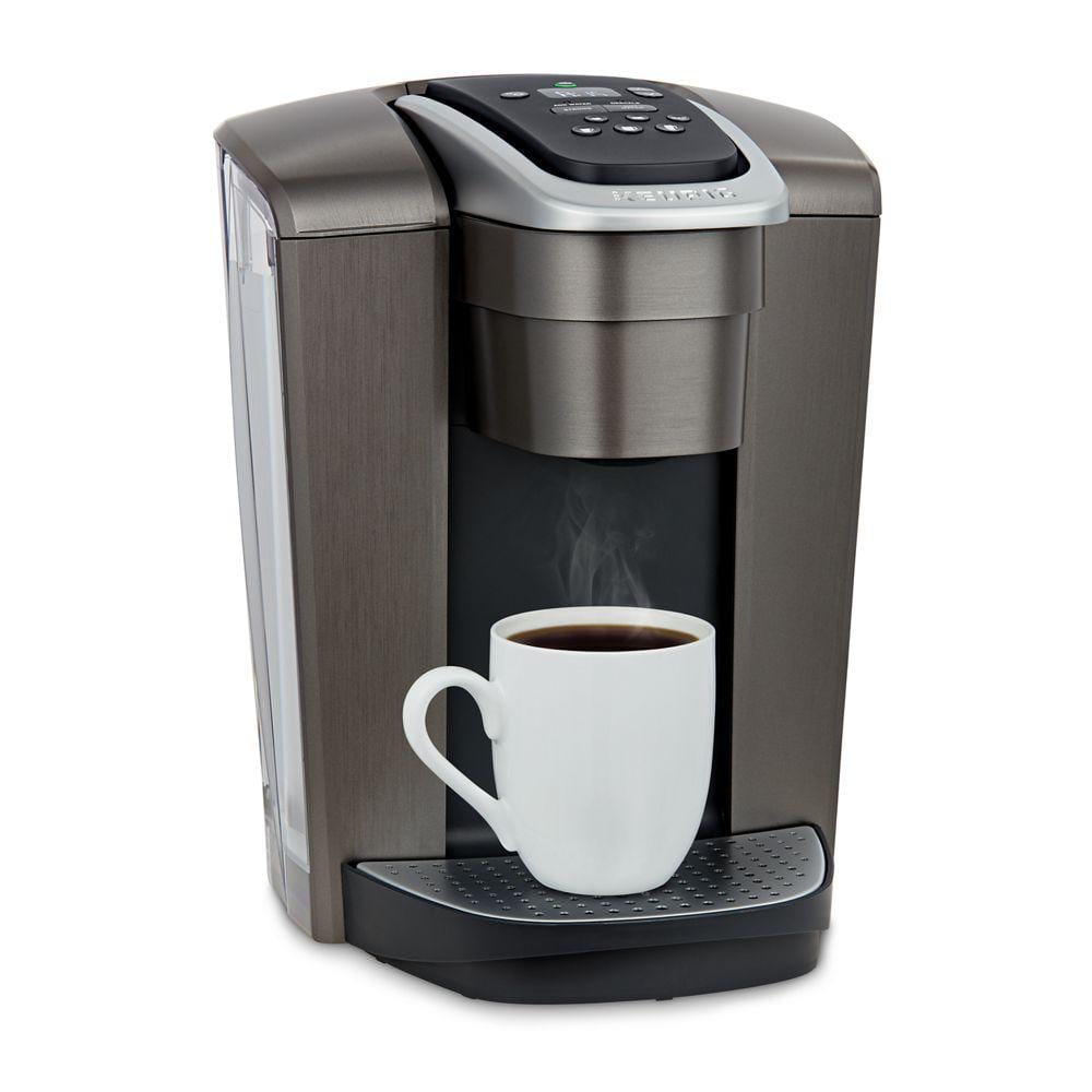 K-Elite Brushed Slate Single Serve Coffee Maker with Temperature Control