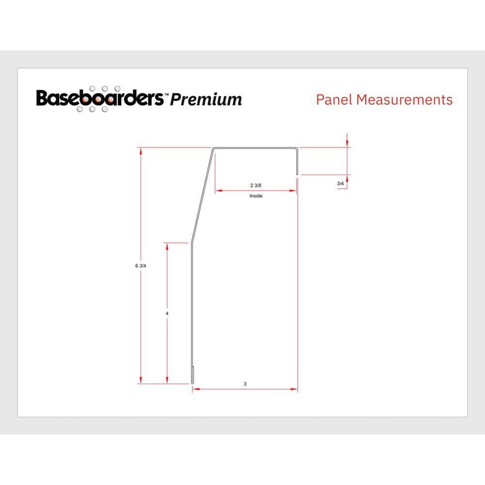 Premium White Galvanized Steel 4-ft Slip-On Baseboard Heater Cover