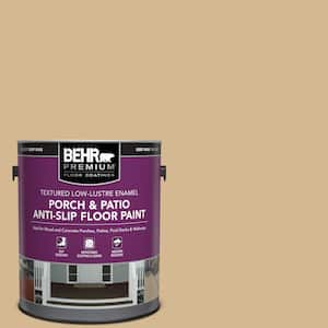 1 gal. #320F-4 Desert Camel Textured Low-Lustre Enamel Interior/Exterior Porch and Patio Anti-Slip Floor Paint