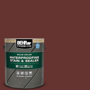 1 gal. #PPU2-01 Chipotle Paste Solid Color Waterproofing Exterior Wood Stain and Sealer